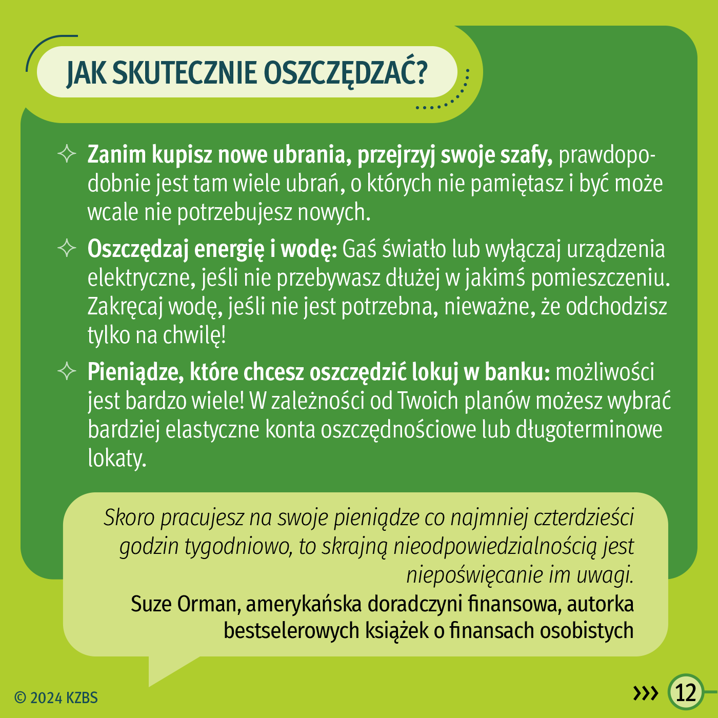 KZBS - Dlaczego warto oszczędzać