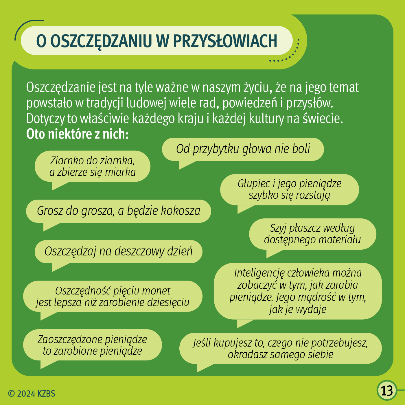 KZBS - Dlaczego warto oszczędzać