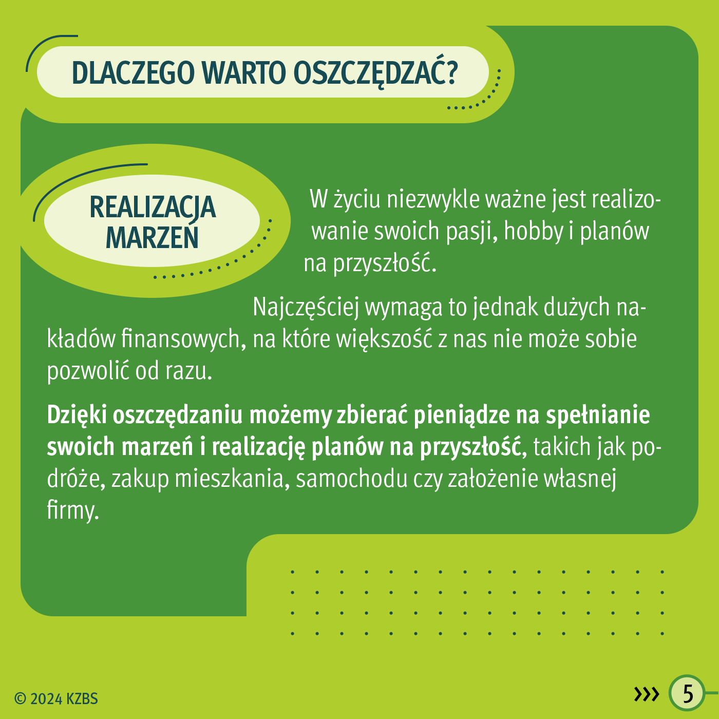 KZBS - Dlaczego warto oszczędzać