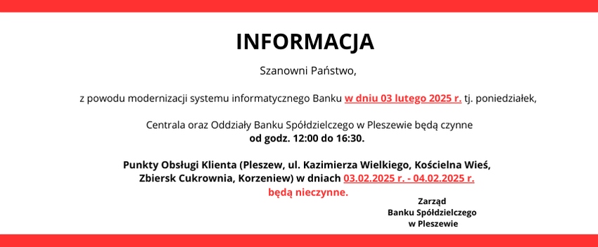 Informacja o dostępności placówek - Wdrożenie DEF